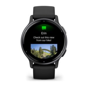 Garmin Vivoactive 5 3,05 cm (1.2") AMOLED 42 mm Skaitmeninis 390 x 390 pikseliai Lietimui jautrus ekranas Juoda „Wi-Fi“ GPS (palydovinis) - Image 2