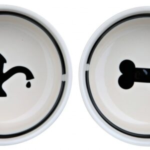 TRIXIE 24641 Keraminių dubenėlių rinkinys ant stovo 0,6 l - Image 2