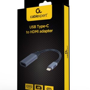 Cablexpert A-USB3C-HDMI-01 vaizdo kabelio adapteris 0,15 m C tipo USB Pilka - Image 3