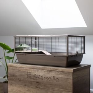 INTER-ZOO Bob Wood Japandi - narvelis graužikams - 78 x 36 x 48cm