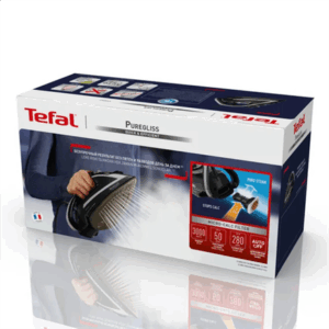Tefal Puregliss FV8062E0 lygintuvas Sauso ir garų tipo lygintuvas Durilium AirGlide Autoclean soleplate 3000 W Juoda, Pilka - Image 8