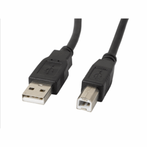 Lanberg CA-USBA-11CC-0018-BK USB kabelis USB 2.0 1,8 m USB B Juoda - Image 3