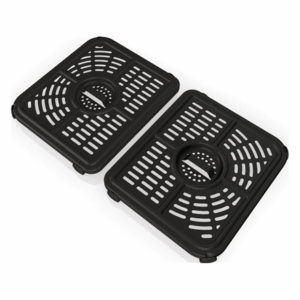 Ninja AF550EU gruzdintuvė Dvigubas 6,6 L Autonominės 2470 W Karšto oro gruzdintuvė Juoda, Sidabras - Image 3