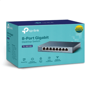TP-Link TL-SG108 Ne-valdomas Gigabit Ethernet (10/100/1000) Juoda - Image 3