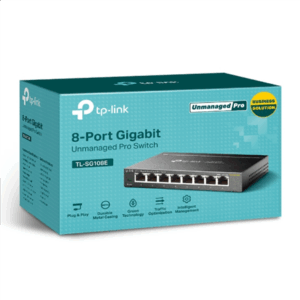 TP-Link TL-SG108E Valdomas L2 Gigabit Ethernet (10/100/1000) Juoda - Image 3