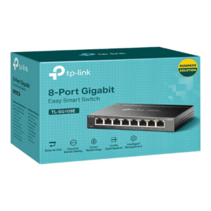 TP-Link TL-SG108E Valdomas L2 Gigabit Ethernet (10/100/1000) Juoda - Image 10