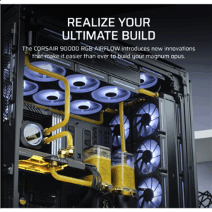 Corsair iCUE 9000D RGB Airflow PC Case, Full Tower - Black - Image 5