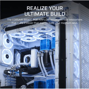 Corsair iCUE 9000D RGB Airflow PC Case, Full Tower - White - Image 5