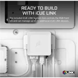 Corsair iCUE 9000D RGB Airflow PC Case, Full Tower - White - Image 8