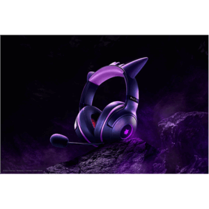 Razer Kraken Kitty V2 Gaming Headset, USB, Chroma RGB - Pokémon Gengar Edition - Image 7