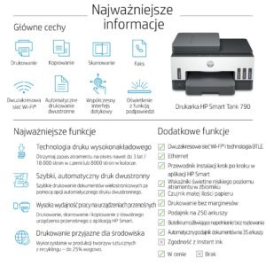 HP Smart Tank 790 All-in-One Printer Terminis rašalinis A4 4800 x 1200 DPI 15 ppm „Wi-Fi“