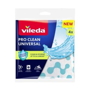 Universali šluostė su fermentais Vileda Pro Clean 4 vnt.