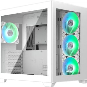 Raijintek Kompiuterio korpusas Paean C7 TG4, baltos spalvos