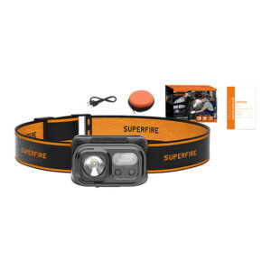 Superfire HL23-S headlamp flashlight, 350lm, USB-C - Image 2