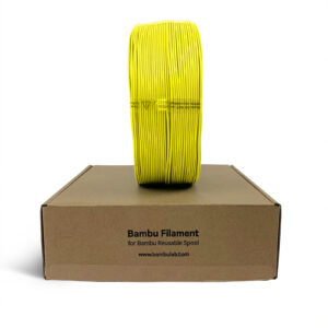 3D Plastikas - Filamentas PLA Refill/Papildymas Basic geltonos spalvos | 1.75 mm, 1kg | Bambu Lab