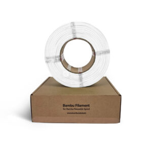 3D Plastikas - Filamentas ABS Refill/Papildymas baltos spalvos | 1.75 mm, 1kg | Bambu Lab