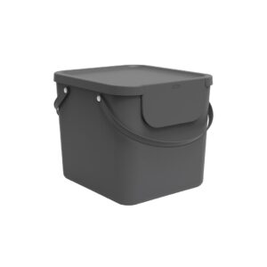 ROTHO Albula Anthracite - atliekų rūšiavimo konteineris - 40l