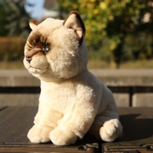 Rappa - Plush realistic mascot Ragdoll cat sitting 23 cm Eco-Friendly Soft Collection - Image 6