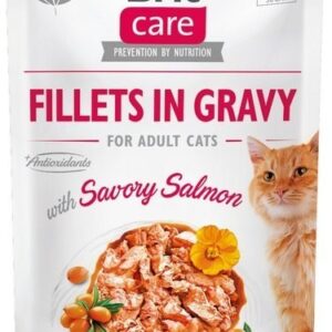 BRIT Care Fillets in Gravy lašišos filė padaže - drėgnas maistas katėms - 85 g
