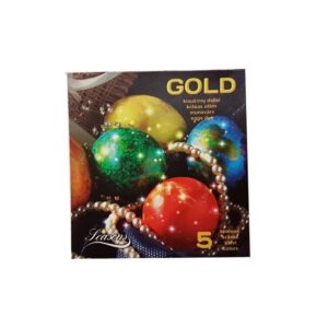 Kiaušinių dažai„GOLD“, perlamutriniai, 5 spalvos