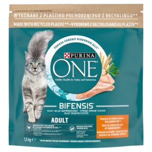 PURINA One Bifensis Adult Chicken - sausas kačių maistas - 1,5 kg
