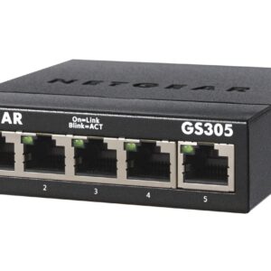 NETGEAR GS305 Ne-valdomas L2 Gigabit Ethernet (10/100/1000) Juoda - Image 2