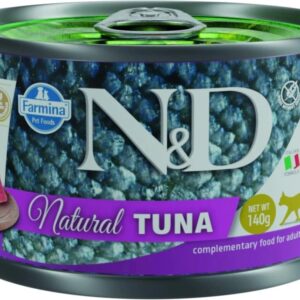 FARMINA N&D Cat Natural Tuna - drėgnas kačių maistas - 140 g