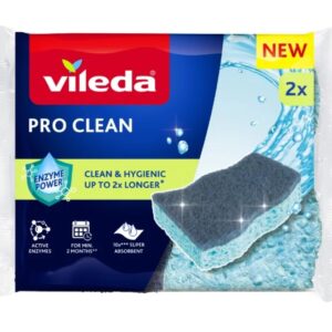 Viskozės šveitiklis su fermentais Vileda Pro Clean 2 vnt. - Image 1