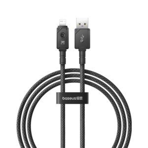 Baseus Unbreakable USB A-IP laidas 1 m 5V-2,4A Juodas