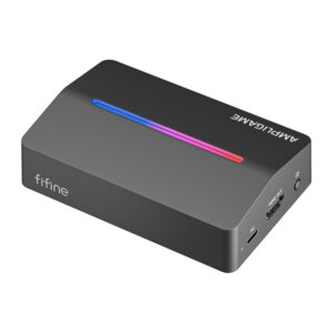 Fifine V3, HDMI to USB-A capture card juodos spalvos - Image 2