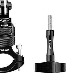 Aluminum 360° PULUZ Steering Wheel Mount for Sports Cameras Black