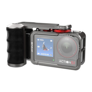 Metal protective case with Puluz handle for DJI Osmo Action 5 Pro / Action 4 / Action 3