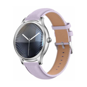 COLMI L28 Išmanusis laikrodis (silver-purple + purple leather strap)