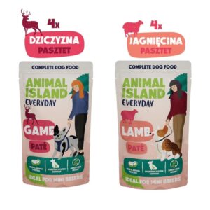 ANIMAL ISLAND Everyday Game and lamb - drėgnas ėdalas šunims - 8x150g - Image 2