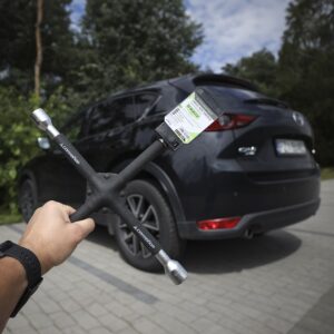 Kryžminis raktas ratams 16x350mm, 17-19-21-1/2 " strengthened,  rubberized - Image 4