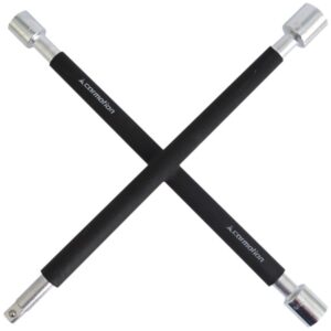 Kryžminis raktas ratams 16x400mm, 17-19-21-1/2 "rubberized