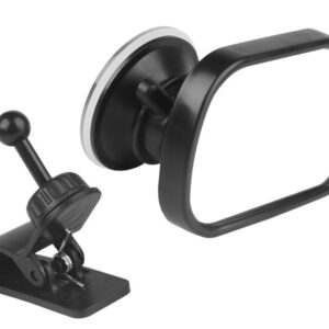 Rearview mirror for observing child with suction cup or clip