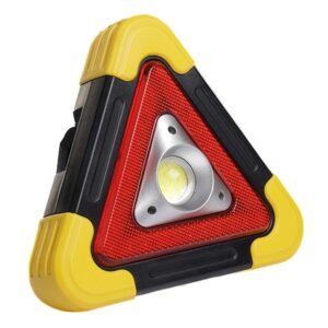 Solar LED avarinis trikampis with COB lamp