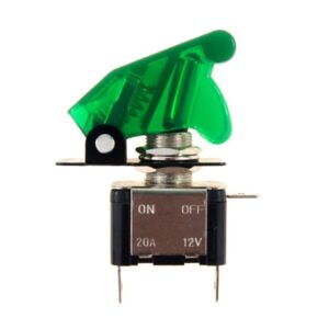 "Top Gun" switch 12V, max 20A, green