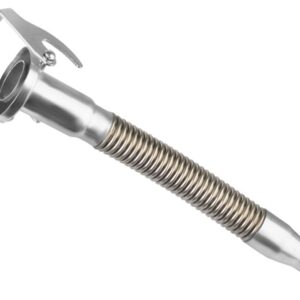 Metalinis jerrycan spout with hook, flexible