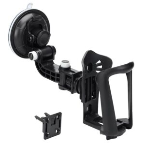 Cup holder with suction cup or for car air vent