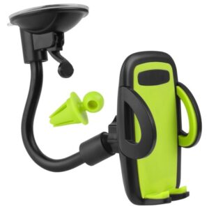 Universal holder with suction cup or air went mounting