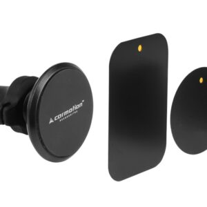 Magnetic holder for car air went with cable grippers