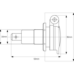 Socket DIN 12/24V, max 15A - Image 3