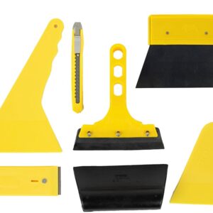 Accessories for applying films and stickers, set of 7 elements