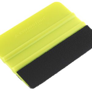 Squeegee with felt for application of films and stickers