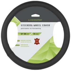 Vairo užvalkalas "M" 37-39 cm, 1 section of genuine leather, perforated, black - Image 2