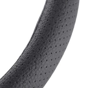 Vairo užvalkalas "M" 37-39 cm, 1 section of genuine leather, perforated, black - Image 3