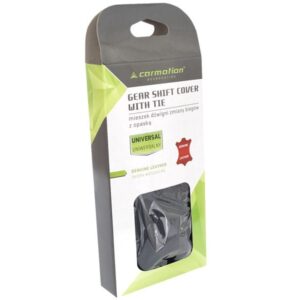 Gear lever gaiter with band, natural leather, black - Image 2