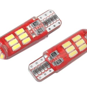 Bulb VISION W5W (T10) 12V 15x 3014 SMD LED, CANBUS, silicone bulb holder, white, 2 pcs - Image 2